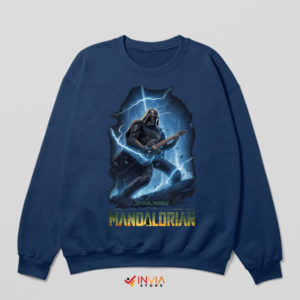 Seek and Destroy Lightning Mandalorian Navy Sweatshirt