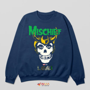 Series Loki's Mischief in Style Misfits Navy Sweatshirt