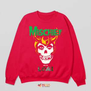 Series Loki's Mischief in Style Misfits Red Sweatshirt