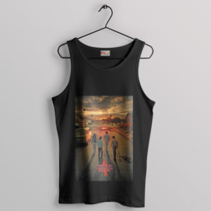 Series Stranger Things 4 Saga Continues Black Tank Top