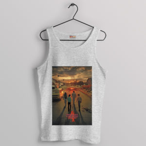 Series Stranger Things 4 Saga Continues Sport Grey Tank Top