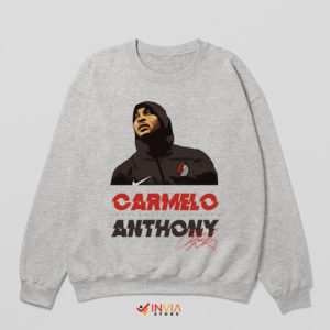 Signed Slam Dunk Carmelo Anthony Sport Grey Sweatshirt