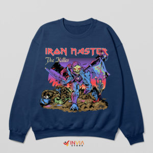 Skeletor Strikes with Iron Maiden Navy Sweatshirt