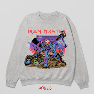 Skeletor Strikes with Iron Maiden Sport Grey Sweatshirt