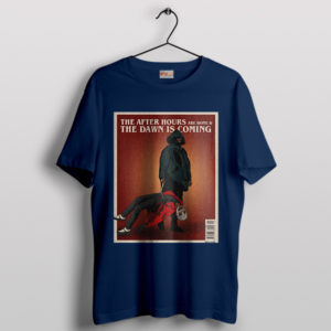 Sleek Dawn FM Style The Weeknd Navy T-Shirt