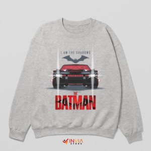 Sleek and Stylish The Batman's Batmobile Sport Grey Sweatshirt