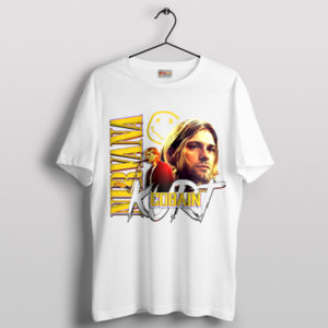 Smashing the Past Cobain Nirvana White T-Shirt