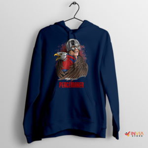 Smiles for Peace John Cena Peacemaker Navy Hoodie