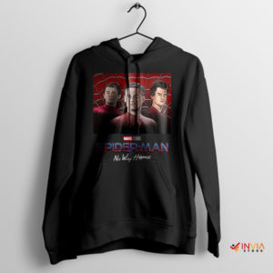 Spidey Trio Peter Parkers No Way Home Black Hoodie