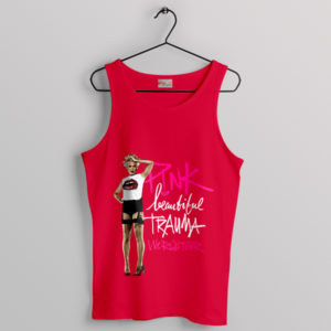 Spirit of Beautiful Trauma Tour Merch Red Tank Top