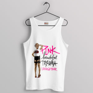 Spirit of Beautiful Trauma Tour Merch White Tank Top