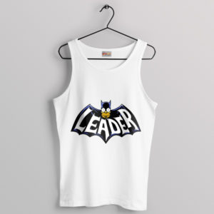 Springfield Caped Leader Homer Batman White Tank Top