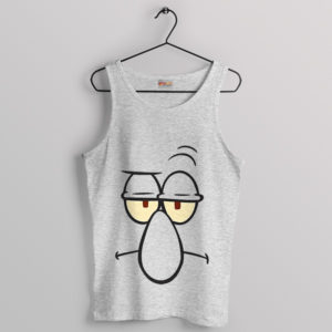 Squidward's Mood Face Portrait Sport Grey Tank Top