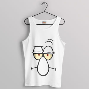 Squidward's Mood Face Portrait Tank Top