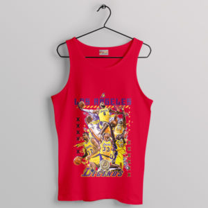 Staples Center Icons All Legends Lakers Red Tank Top