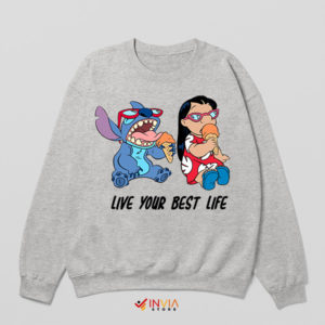 Stitch's Guide to Living Your Best Life Sport Grey Sweatshirt