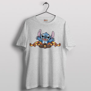 Stitch's Roar A Lion-Hearted Parody Sport Grey T-Shirt