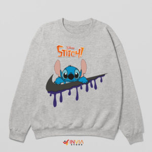 Stitch's Swoosh Masterpiece Nike Sport Grey Sweatshirt