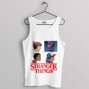 Stranger Things x Demon Days Mashup White Tank Top