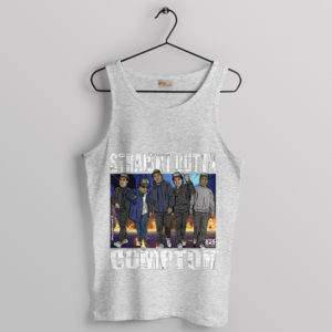 Streetwear Style Outta Compton Sport Grey Tank Top