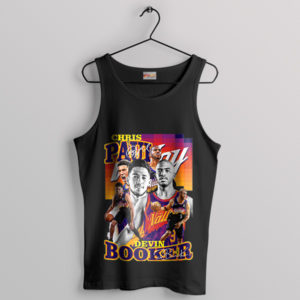 Suns Star Chris Paul and Devin Booker Black Tank Top