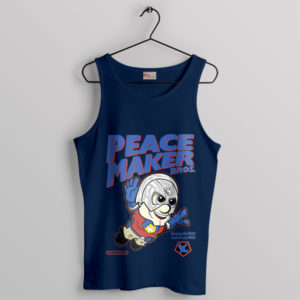 Super Mario Bros Peacemaker DC Navy Tank Top