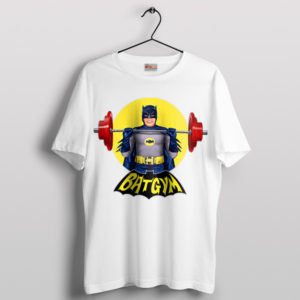 Superhero Fitness Edition The Batman White T-Shirt