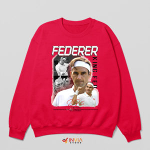 Swiss Maestro King Roger Federer Red Sweatshirt