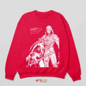 Switching Moon Knight's Dual Identities Red Sweatshirt