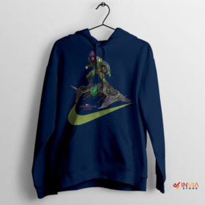 Swooshed Nike Art by Green Goblin Navy Hoodie