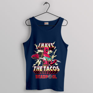 Taco Lover's Dream Deadpool's Tacos Navy Tank Top