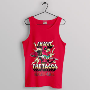 Taco Lover's Dream Deadpool's Tacos Red Tank Top