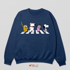 Tales of Abbey Road Snoopy Friends Navy Sweatshirt