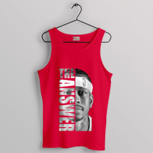 The Answer's Court Brilliance Iverson Red Tank Top