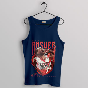 The Answer's Echo Allen Iverson Navy Tank Top