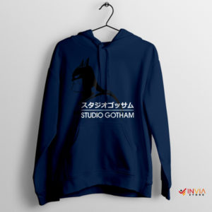 The Batman and Ghibli Magic Studio Navy Hoodie