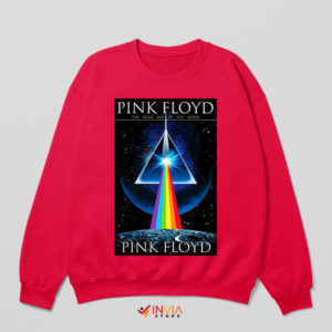 The Dark Side of Style Pink Floyd Art Red Sweatshirt