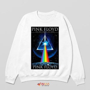 The Dark Side of Style Pink Floyd Art White Sweatshirt