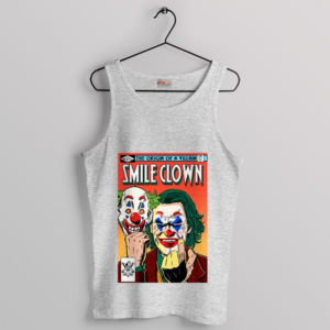 The Dark with Joker's Smile Clown Sport Grey Tank Top