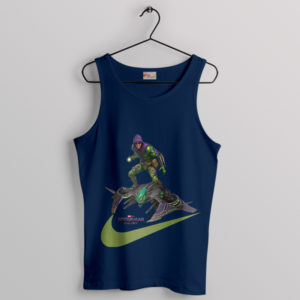 The Green Goblin Strikes Nike Swoosh Navy Tank Top