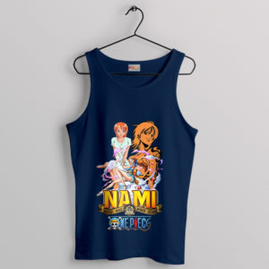 The Heart of the Crew Nami Navy Tank Top