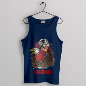 The Laughing Peacemaker Cena Navy Tank Top