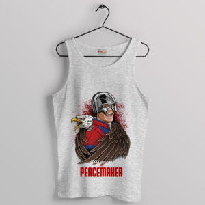 The Laughing Peacemaker Cena Sport Grey Tank Top