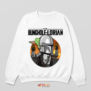 The Mandalorian of Animation Beavis White Sweatshirt