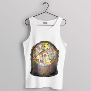 The Missionary Homer Cartoon Classic White Tank Top