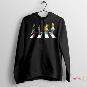 The Moe's Yellow Crosswalk Abbey Road Black Hoodie