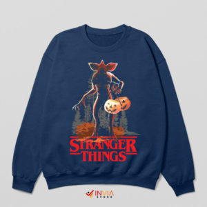 The Pumpkin Monster Demogorgon Lair Navy Sweatshirt