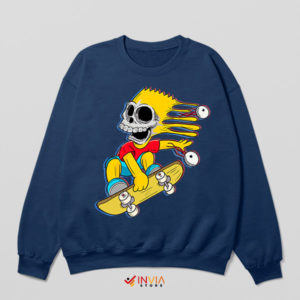 The Skateboarder's Anthem Bart Navy Sweatshirt