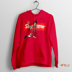 The Slam Dunk Warrior Goku Chicago Bulls Red Hoodie