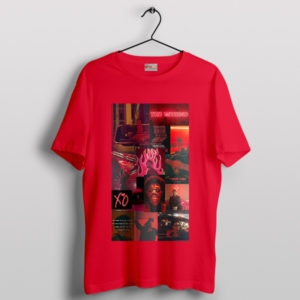 The Weeknd Aesthetic Style Graphic Red T-Shirt